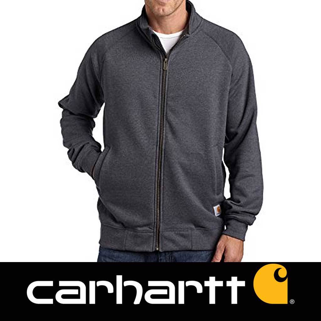 Download Carhartt Midweight Mock Neck Zip Sweatshirt Carbon Heather ...