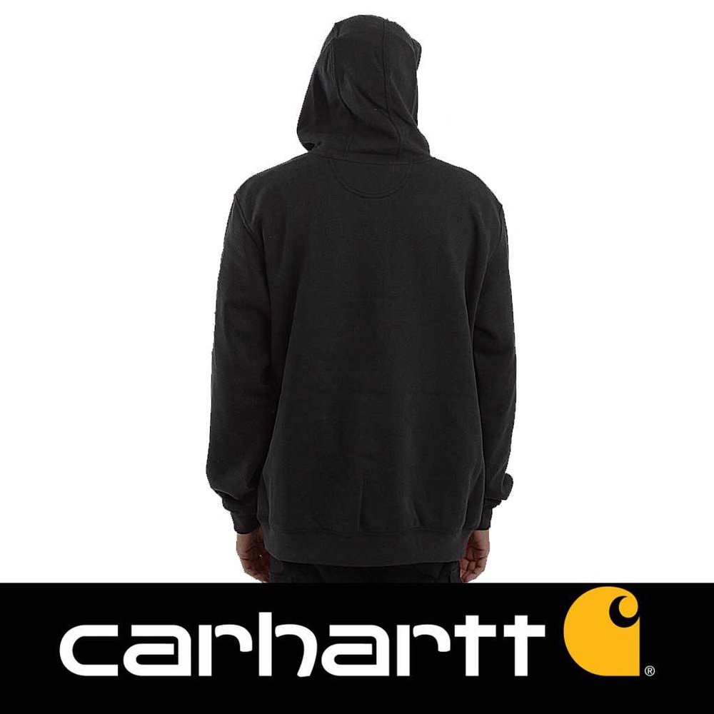 Carhartt Sleeve Logo Black Hooded Sweatshirt Heren Carhartt Sleeve Logo Black Hooded Sweatshirt Heren