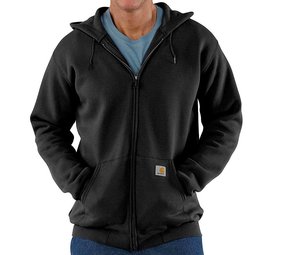 Carhartt Midweight Zip Hooded Sweatshirt Zwart Heren Carhartt Midweight Zip Hooded Sweatshirt Zwart Heren