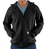Midweight Zip Hooded Sweatshirt Zwart Heren