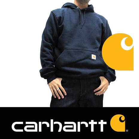 Carhartt Midweight Hooded Sweatshirt New Navy Heren Carhartt Midweight Hooded Sweatshirt New Navy Heren