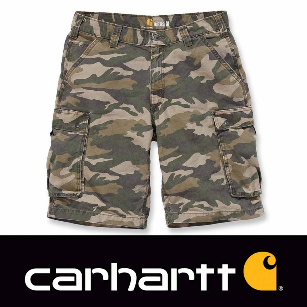 Carhartt Rugged Cargo Khaki Camo Shorts Heren