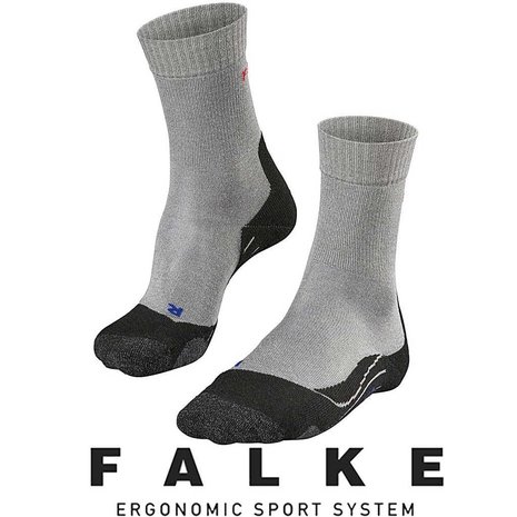 Falke TK2 Cool Licht Grijs Wandelsokken Dames Falke TK2 Cool Licht Grijs Wandelsokken Dames