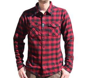 Vintage Industries Harley Shirt Red Check Heren Vintage Industries Harley Shirt Red Check Heren