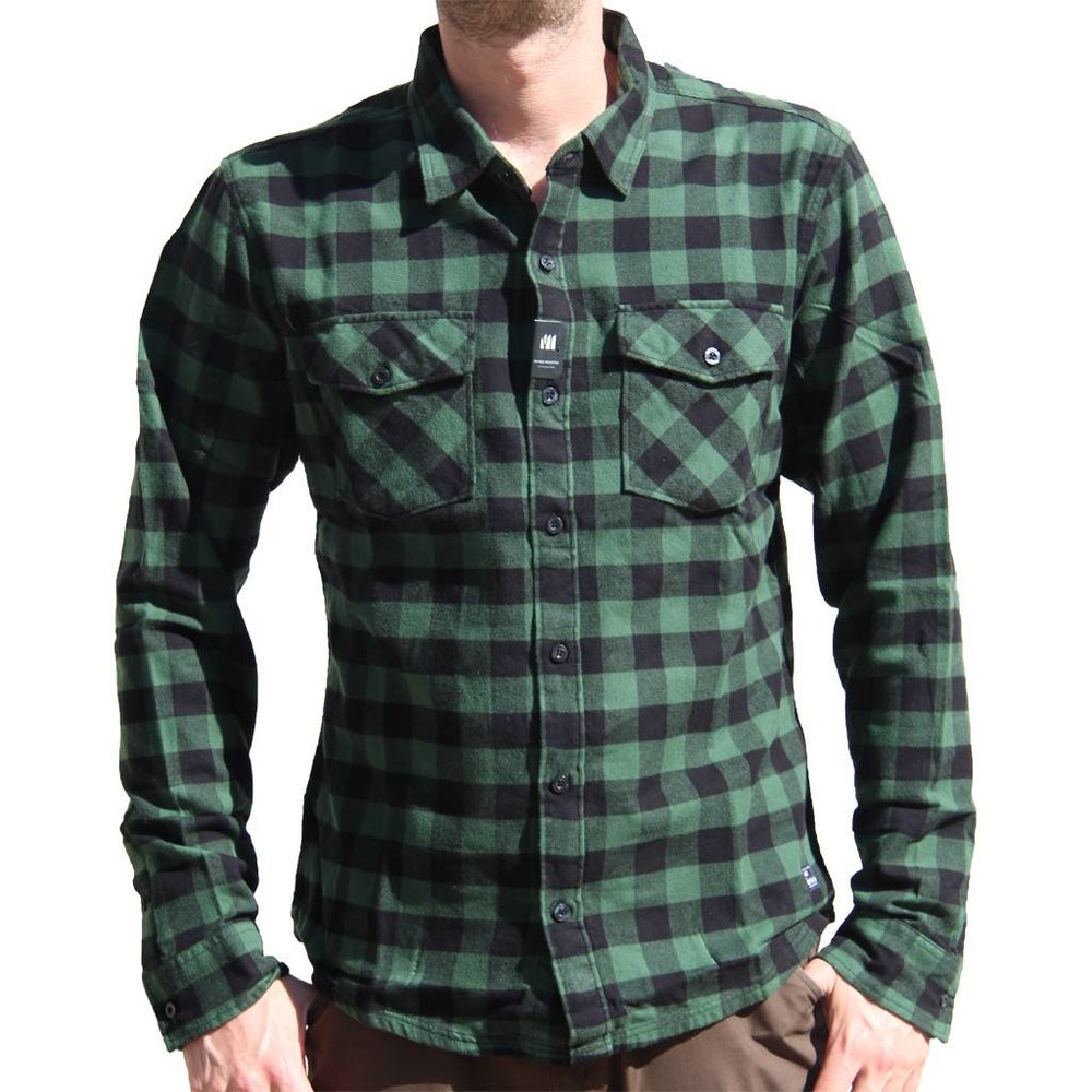 Vintage Industries Harley Green Check Shirt Heren Vintage Industries Harley Green Check Shirt Heren