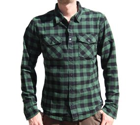 Vintage Industries Harley Green Check Shirt Heren Vintage Industries Harley Green Check Shirt Heren