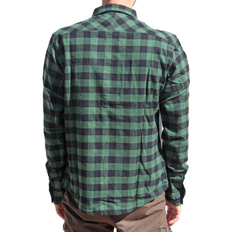 Vintage Industries Harley Green Check Shirt Heren Vintage Industries Harley Green Check Shirt Heren