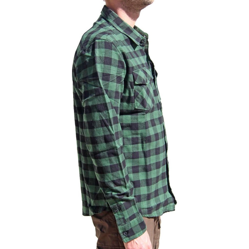 Vintage Industries Harley Green Check Shirt Heren Vintage Industries Harley Green Check Shirt Heren