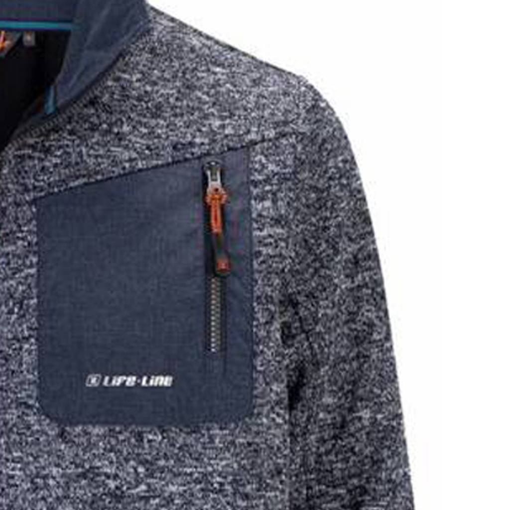 Rytido Navy Melange Winterjas Heren Life Line Rytido Olive Night Melee Winterjas Heren