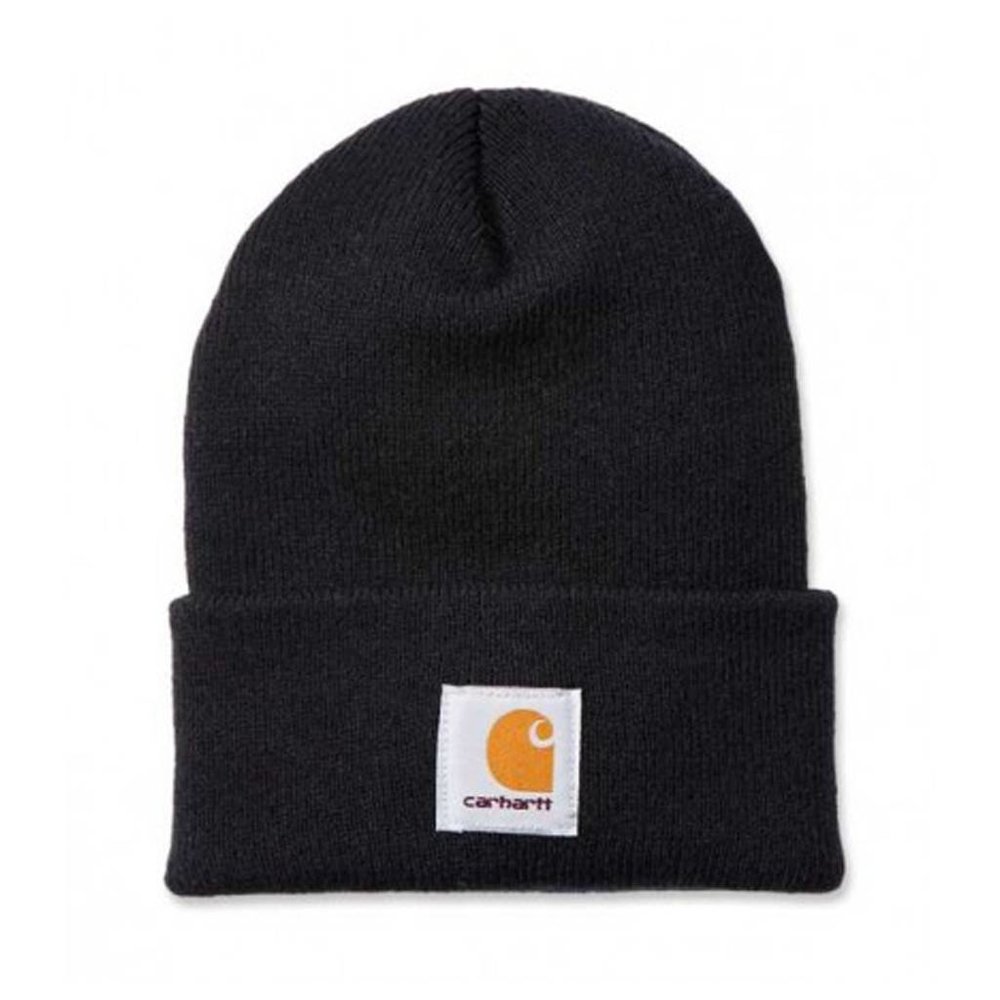 Carhartt A18 Watch Hat Zwart Muts Carhartt A18 Watch Hat Zwart Muts