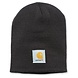 Carhartt Acrylic Knit Hat Zwart Muts Carhartt Acrylic Knit Hat Zwart Muts