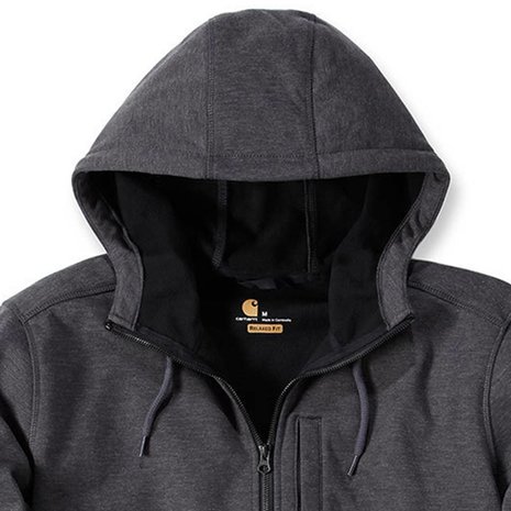 Carhartt Wind Fighter Hooded Sweatshirt Carbon Heather Heren
