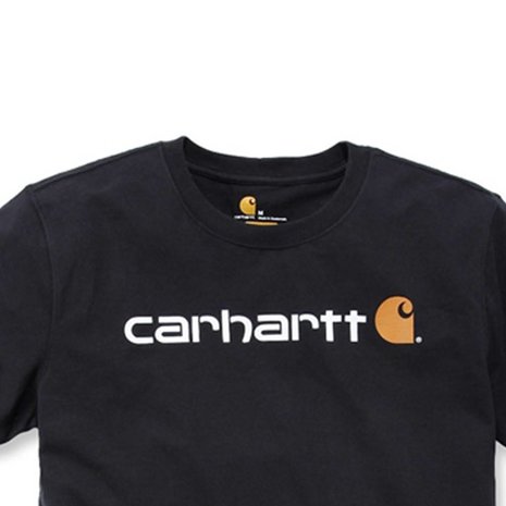 Carhartt Dearborn Logo Shortsleeve Zwart T-Shirt Heren Carhartt Dearborn Logo Shortsleeve Zwart T-Shirt Heren