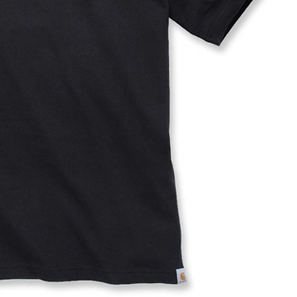 Carhartt Dearborn Logo Shortsleeve Zwart T-Shirt Heren Carhartt Dearborn Logo Shortsleeve Zwart T-Shirt Heren