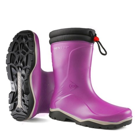 Dunlop K374061 Blizzard Roze Gevoerde Meisjeslaarzen PVC