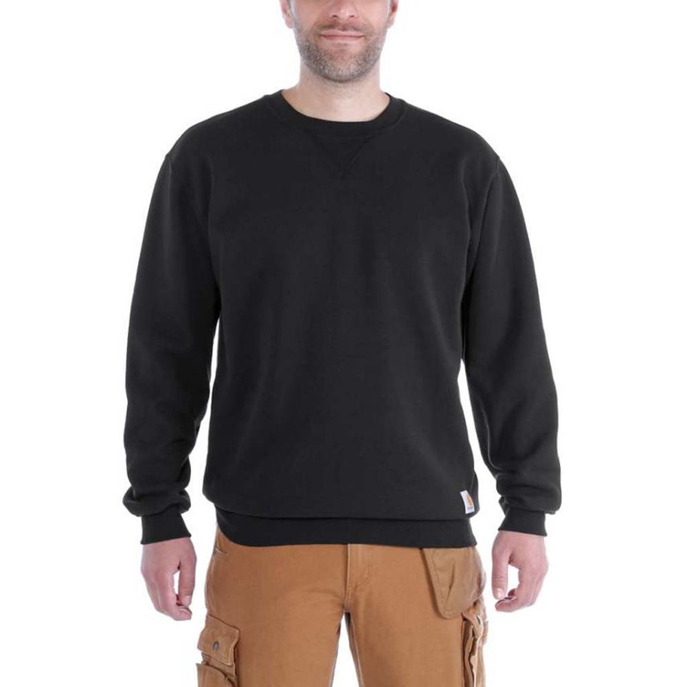 Carhartt Midweight Crewneck Sweatshirt Zwart Heren Carhartt Midweight Crewneck Sweatshirt Zwart Heren