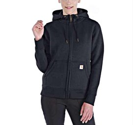 Carhartt Clarksburg Full Zip Hoodie Zwart Dames