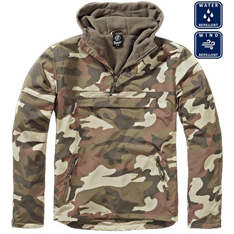 Brandit Windbreaker Light Woodland Camo Brandit Windbreaker Light Woodland Camo