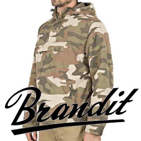 Brandit Windbreaker Light Woodland Camo Brandit Windbreaker Light Woodland Camo