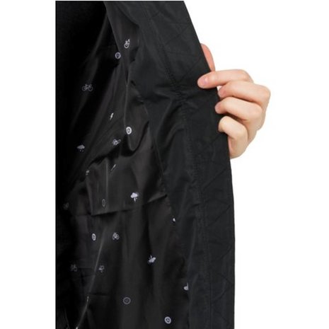 Agu Urban Outdoor Long Bomber Regenjas Zwart Dames Agu Urban Outdoor Long Bomber Regenjas Zwart Dames