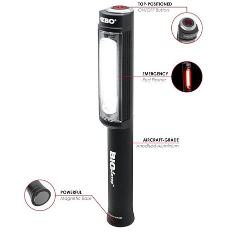Nebo Big Larry 2 Werklamp - Zaklamp 500 Lumen