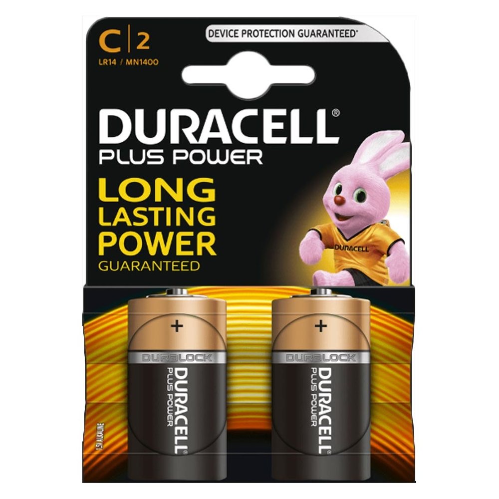 Duracell C LR14 x2 Plus Power Batterijen Duracell C LR14 x2 Plus Power Batterijen