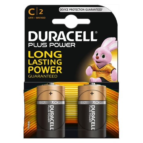 Duracell C LR14 x2 Plus Power Batterijen Duracell C LR14 x2 Plus Power Batterijen