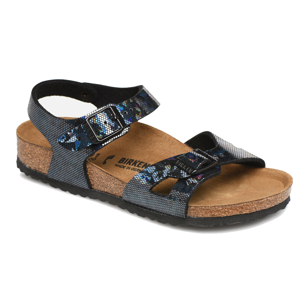 Birkenstock Rio Hologram Zwart Sandalen Kids