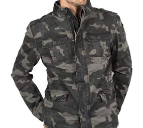 Brandit Britannia Dark Camo Jas Heren Brandit Britannia Dark Camo Jas Heren