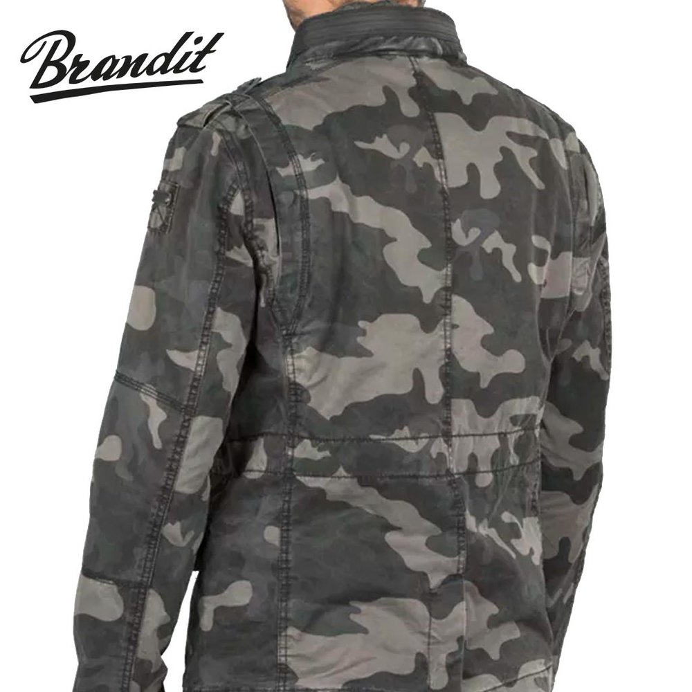 Brandit Britannia Dark Camo Jas Heren Brandit Britannia Dark Camo Jas Heren