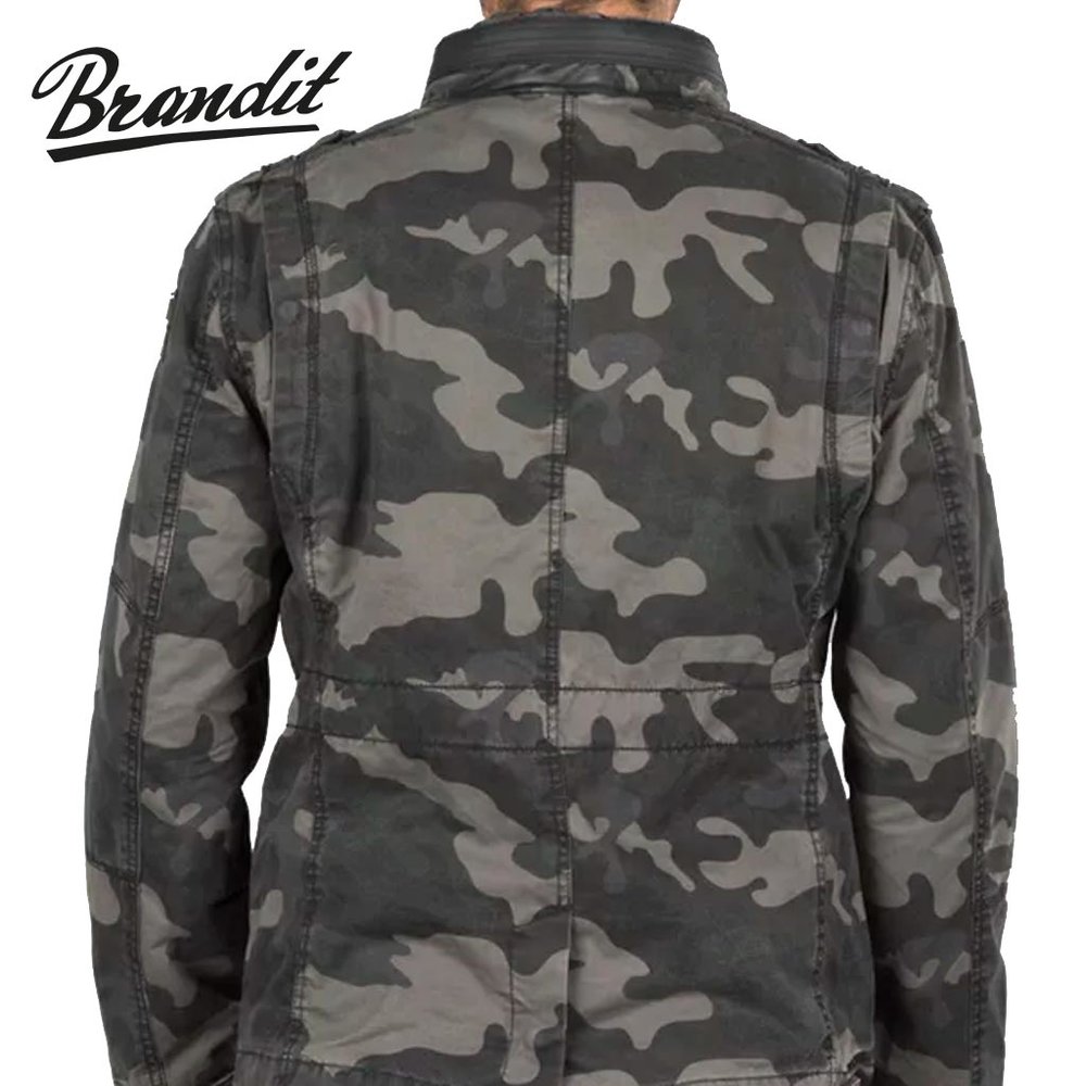 Brandit Britannia Dark Camo Jas Heren Brandit Britannia Dark Camo Jas Heren