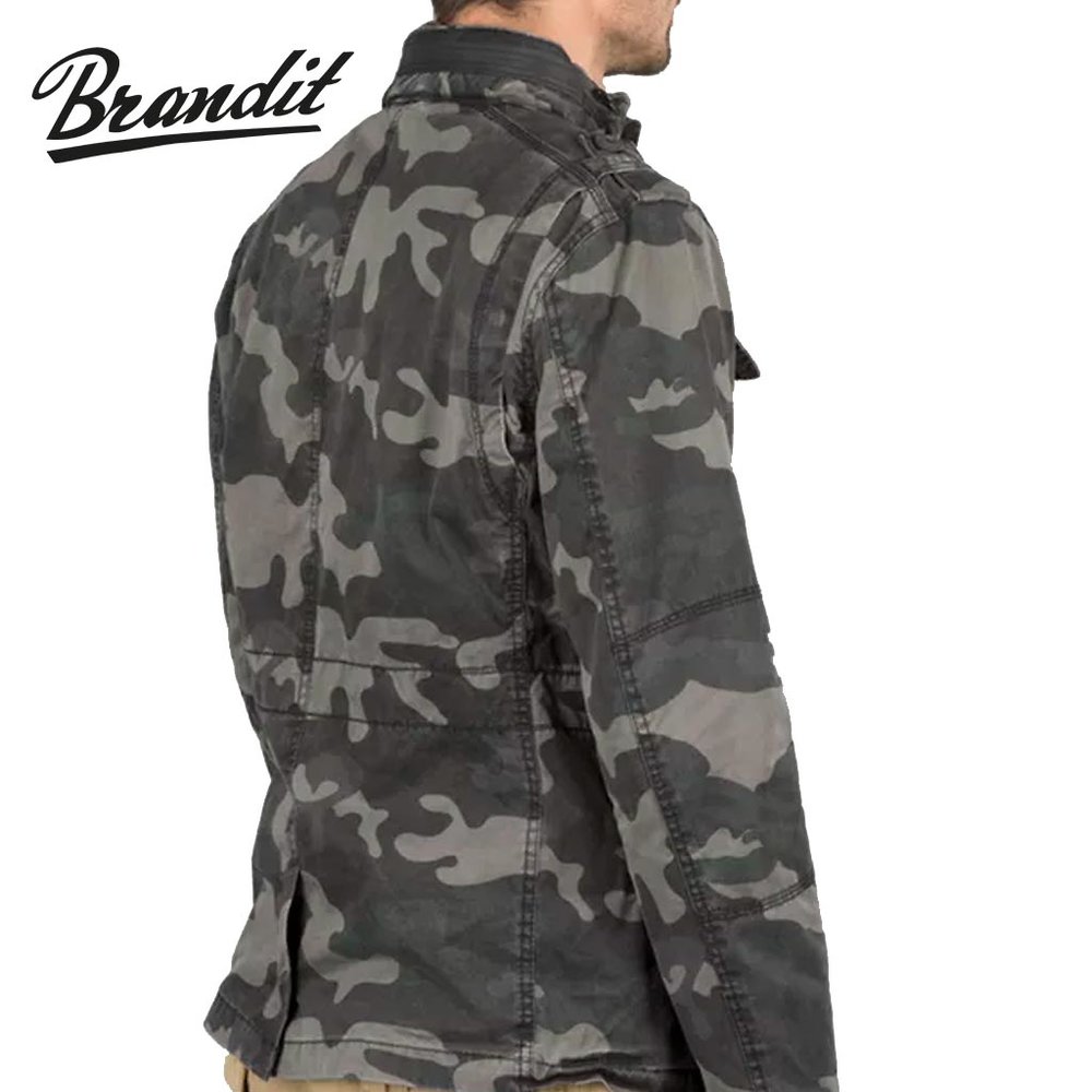 Brandit Britannia Dark Camo Jas Heren Brandit Britannia Dark Camo Jas Heren