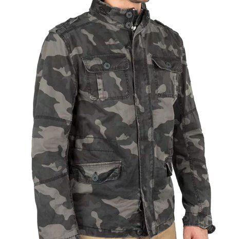 Brandit Britannia Dark Camo Jas Heren Brandit Britannia Dark Camo Jas Heren