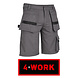 4WORK Murcia Multipocket Grijs Shorts Heren 4WORK Murcia Multipocket Grijs Shorts Heren