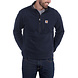 Carhartt Dalton Half Zip Navy Heather Fleece Trui Heren Carhartt Dalton Half Zip Navy Heather Fleece Trui Heren