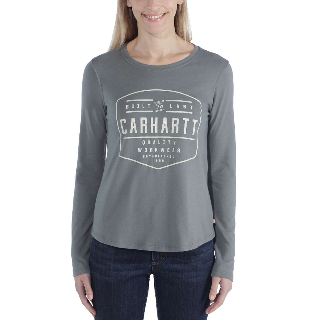 Carhartt Lockhart Graphic Balsam Green Long Sleeve Shirt Dames S
