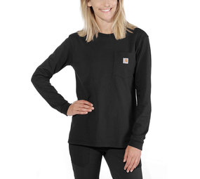 Carhartt Pocket Zwart Long Sleeve Shirt Dames Carhartt Pocket Zwart Long Sleeve Shirt Dames