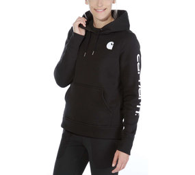 Carhartt Midweight Logo Sleeve Graphic Zwart Sweatshirt Dames Carhartt Midweight Logo Sleeve Graphic Zwart Sweatshirt Dames