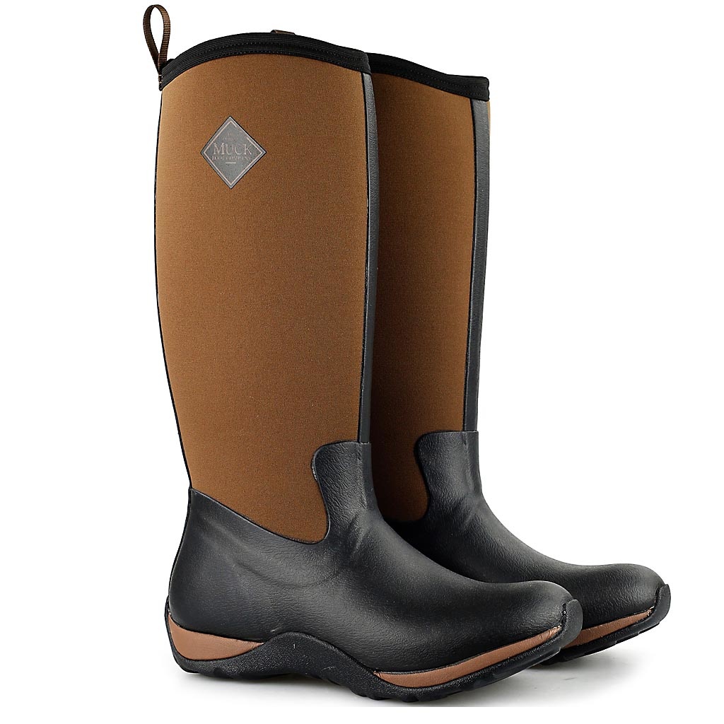 Muck Boot Arctic Adventure Outdoorlaarzen - Zwart/Bruin - Dames - Maat 38