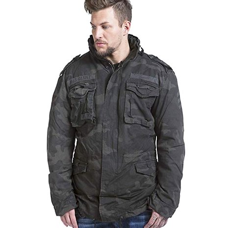 Brandit M-65 Giant Dark Camo Winterjas Heren Brandit M-65 Giant Dark Camo Winterjas Heren
