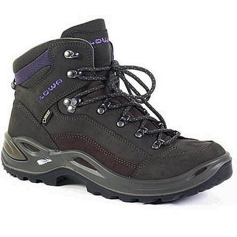 Lowa Renegade GTX Mid Slate Blackberry Wandelschoenen Dames Lowa Renegade GTX Mid Slate Blackberry Wandelschoenen Dames