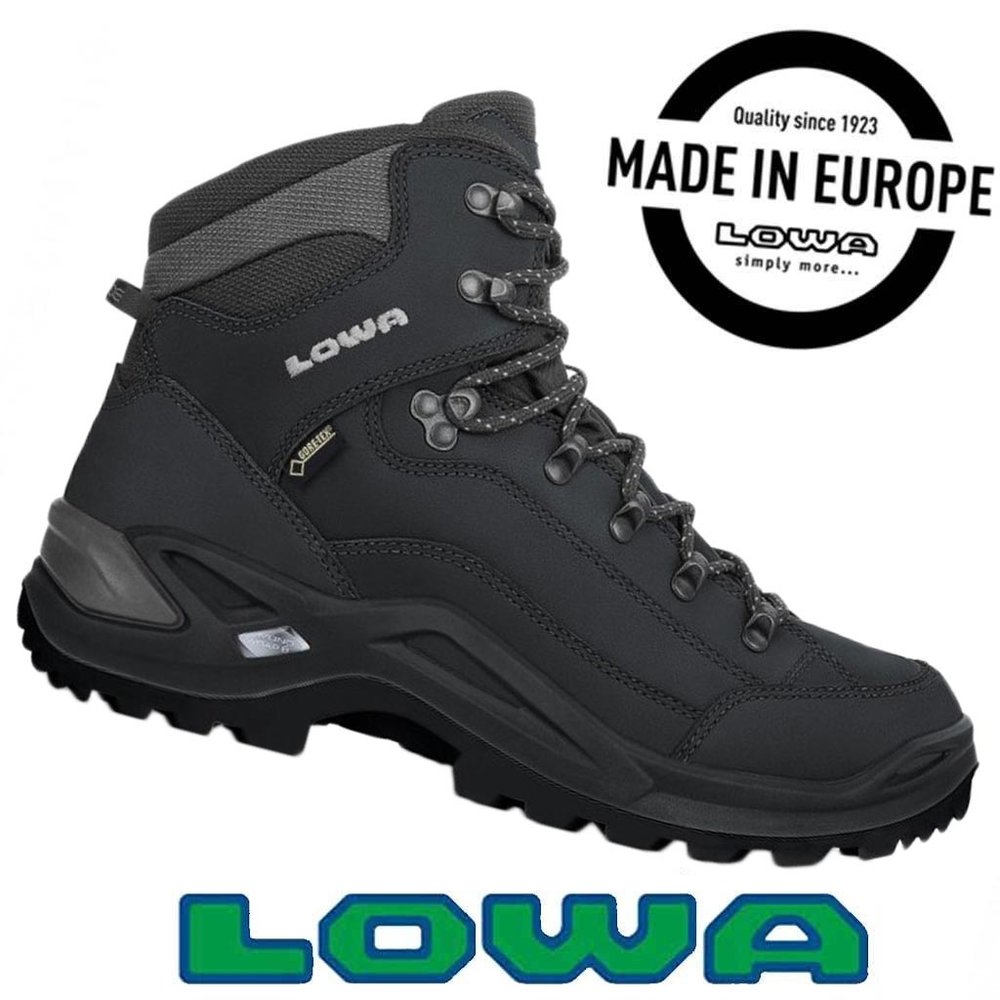 Lowa Renegade GTX Mid Deep Black Wandelschoenen Heren Lowa Renegade GTX Mid Deep Black Wandelschoenen Heren