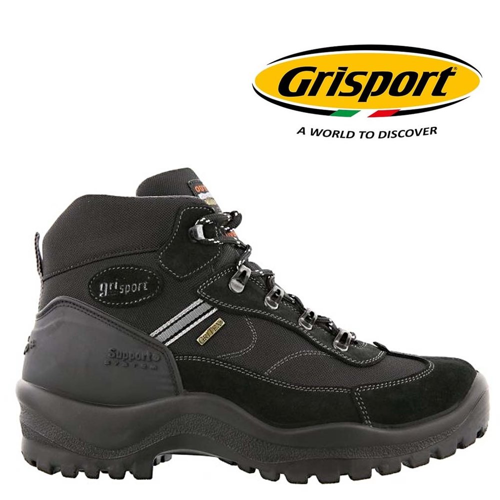 Grisport Torino Mid Zwart Wandelschoenen Grisport Torino Mid Zwart Wandelschoenen