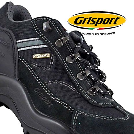 Grisport Torino Low Zwart Wandelschoenen