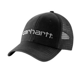 Carhartt Canvas Mesh Logo Graphic Black Cap
