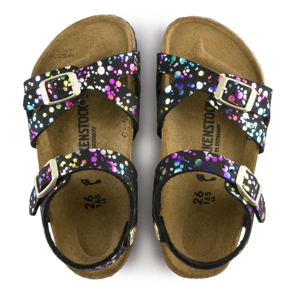 Birkenstock Sandalen Rio Confetti Black Kids | BD STORE