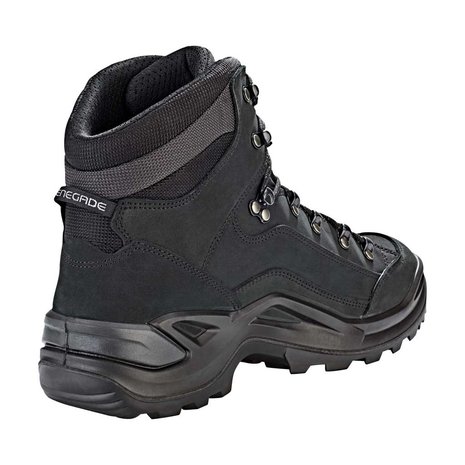 Lowa Renegade GTX Mid Wide Deep Black Wandelschoenen Heren Lowa Renegade GTX Mid Wide Deep Black Wandelschoenen Heren