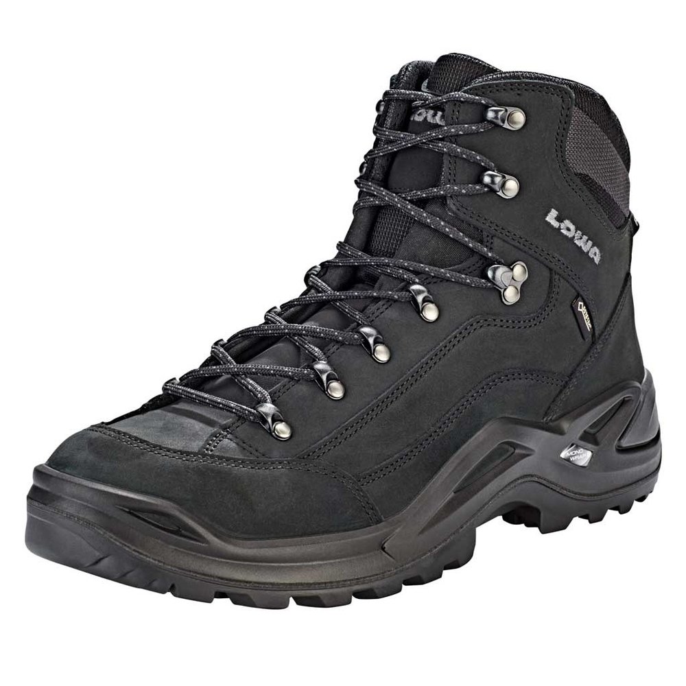 Lowa Renegade GTX Mid Wide Deep Black Wandelschoenen Heren Lowa Renegade GTX Mid Wide Deep Black Wandelschoenen Heren