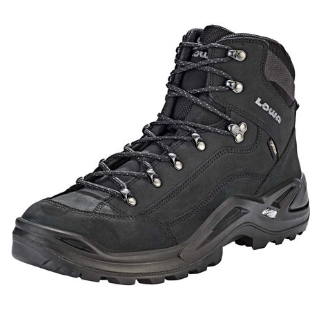 Lowa Renegade GTX Mid Wide Deep Black Wandelschoenen Heren Lowa Renegade GTX Mid Wide Deep Black Wandelschoenen Heren