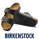 Birkenstock Arizona Habana Leer Zwart Slippers Heren Birkenstock Arizona Habana Leer Zwart Slippers Heren